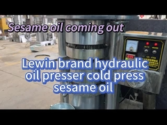 cold press sesame oil by hydraulic oil machine