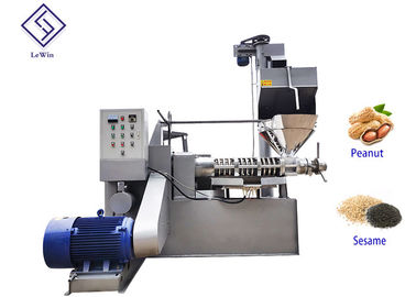 Screw Type Cooking Oil Making Machine / Nut Oil Press Machines 37kw Power
