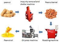 Easy Operation Screw Oil Press Machine For Hot Press Groundnut Seeds