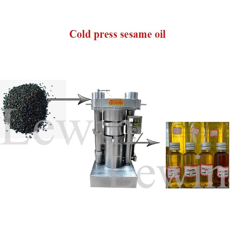 Sesame Oil Produce Line 230 Mm Hydraulic Cold Press Machine For Factory