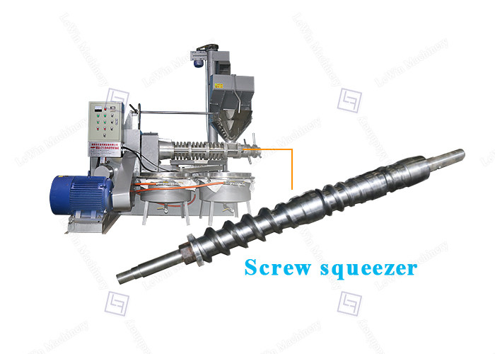 6YL-120 Screw Coconut Oil Press Machine 310 Kg/H With L Type Seed Feeding