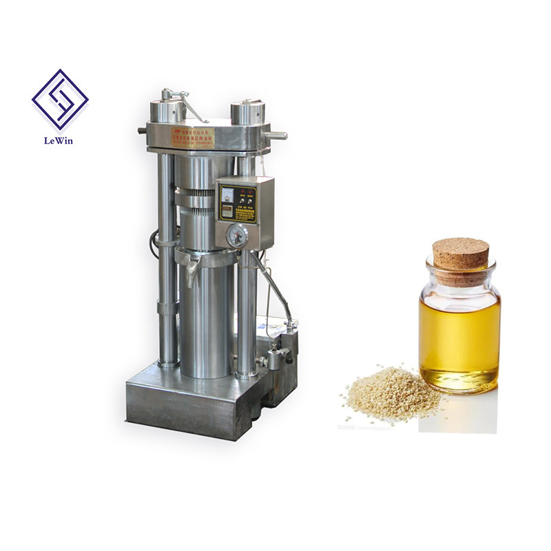 Alloy High Efficiency Hydraulic Oil Press Machine 270mm Oil Cake Diameter For Sesame