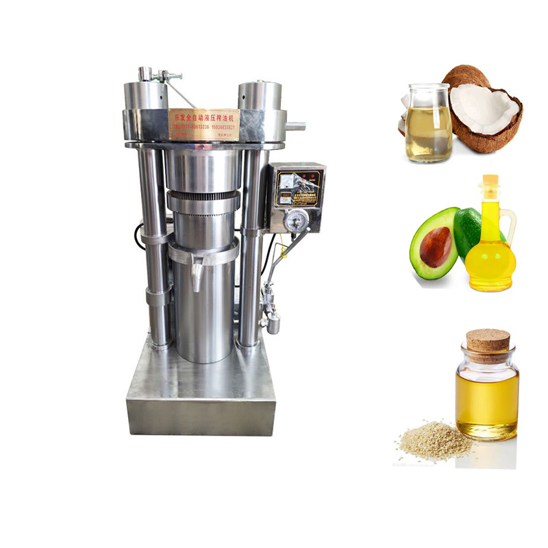 Alloy High Efficiency Hydraulic Oil Press Machine 270mm Oil Cake Diameter For Sesame