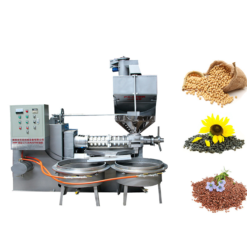 Automatic Screw Industrial Oil Press Machine Alloy Steel Material 120 - 160 Kg/H Capacity