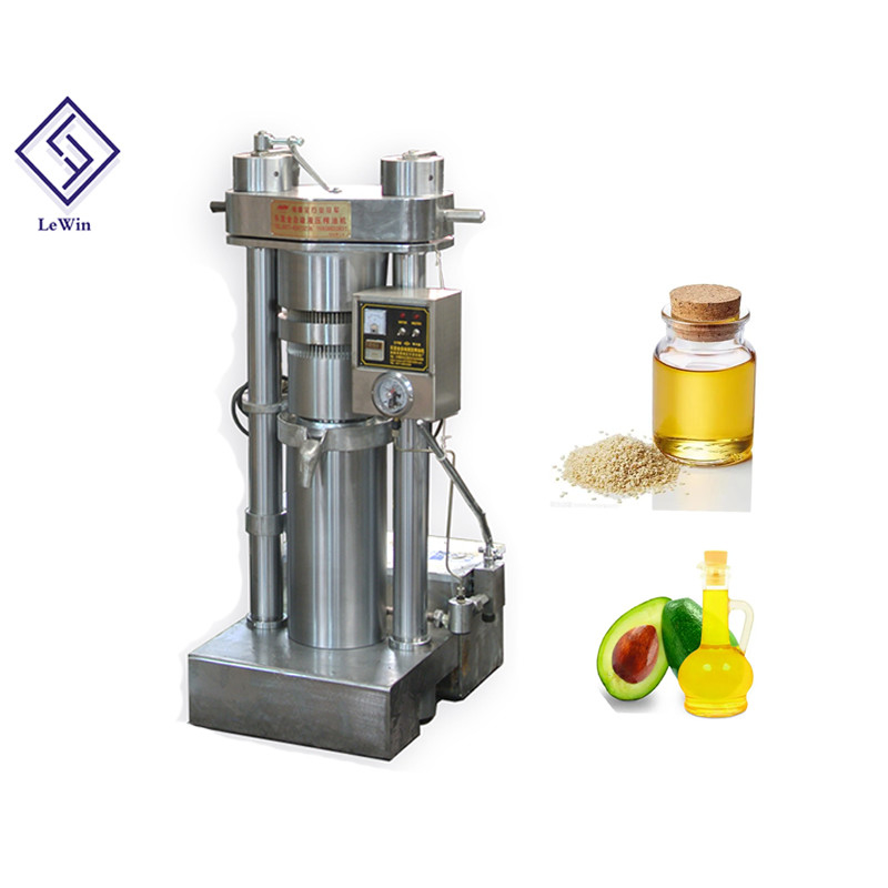 Avocado High Pressure Hydraulic Oil Press Machine 2.2kw / 1.1kw Power 670 * 950 * 1460mm