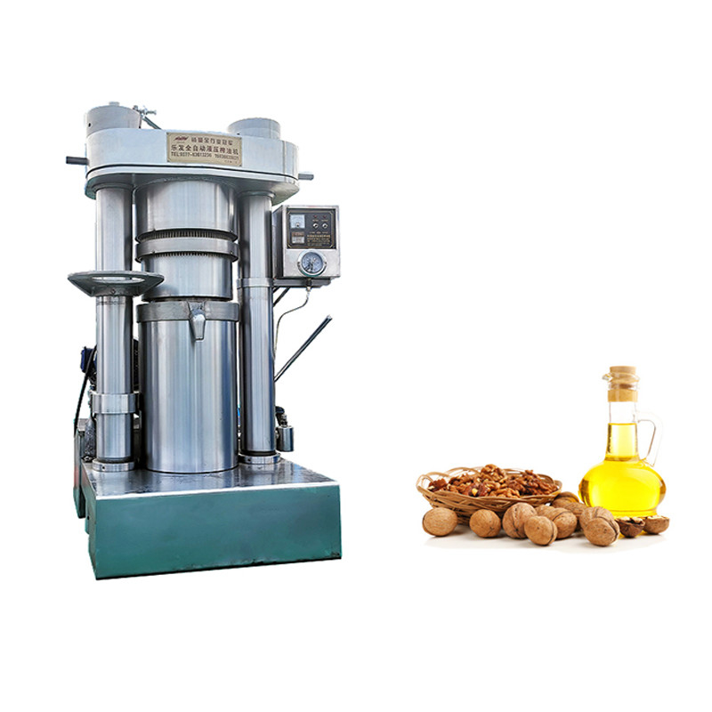Walnut Oil Making 65kg/h Hydraulic Deep Drawing Press Machine For Small Oil Plant