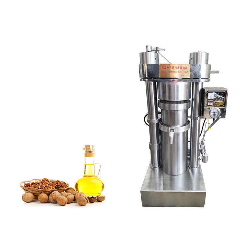 Walnut Oil Making 65kg/h Hydraulic Deep Drawing Press Machine For Small Oil Plant