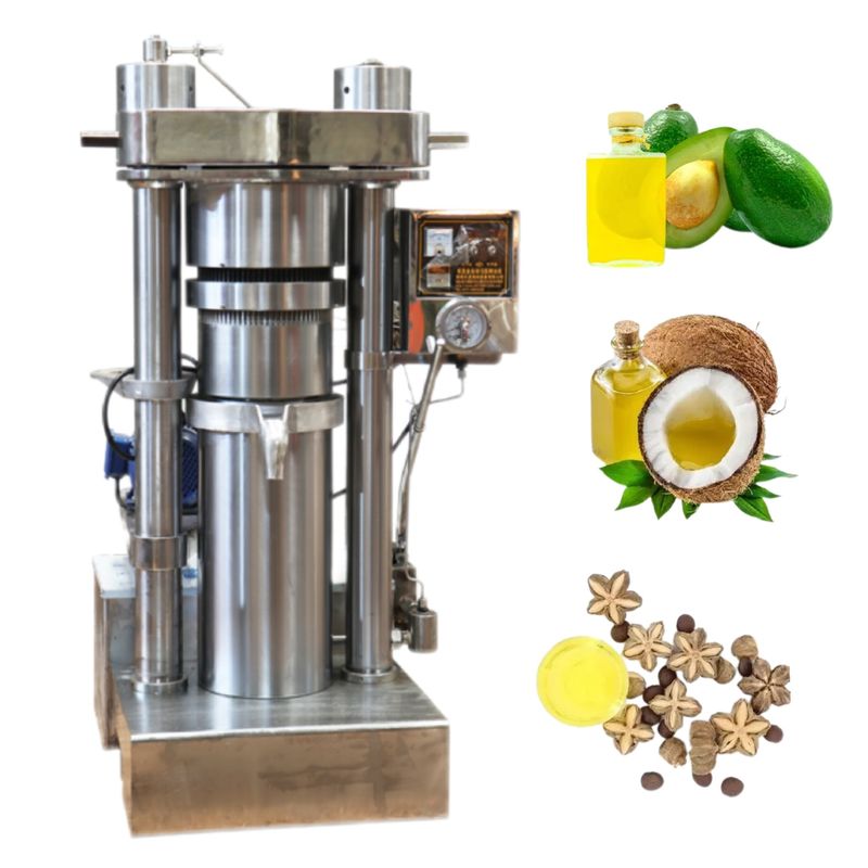 60 Mpa Working Pressure Cold Press Oil Extractor Hydraulic Oil Expeller Machine