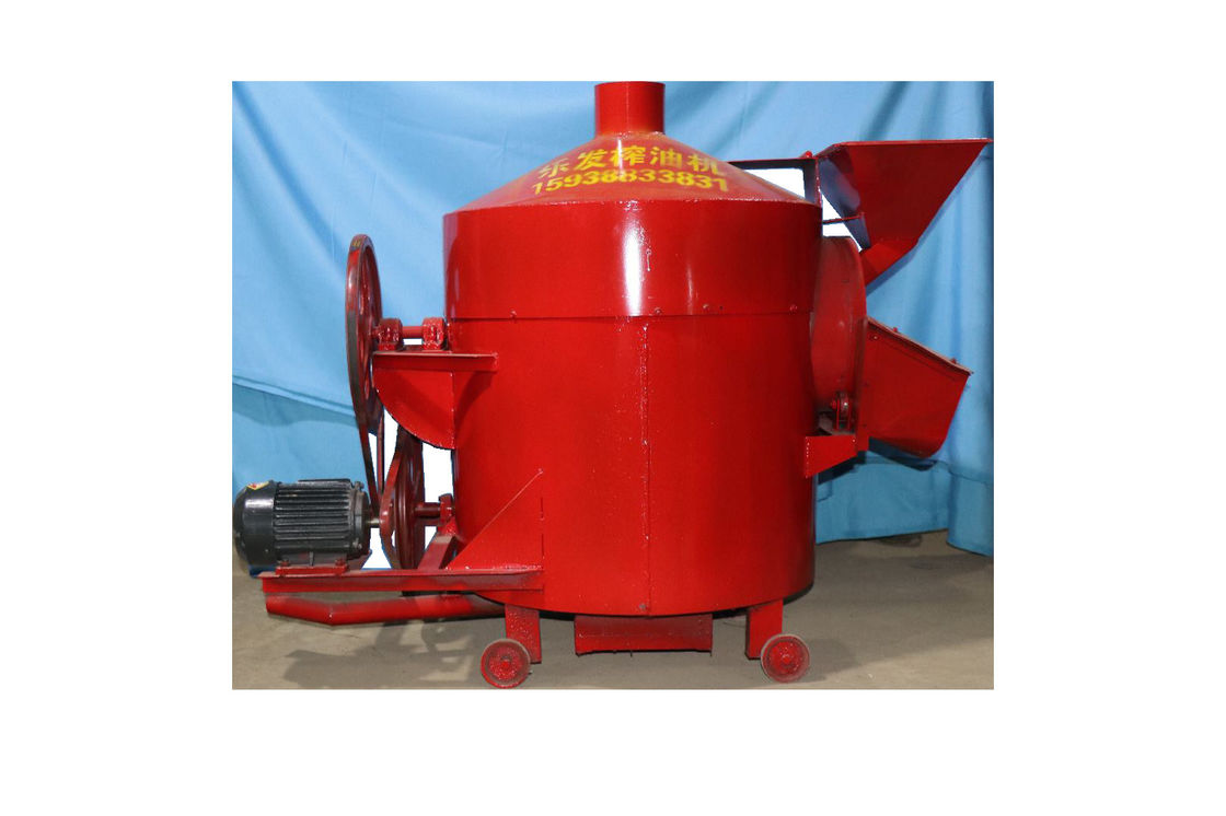 Red Color Peanut Roasting Equipment , Commercial Electric Roaster For Oil Crops