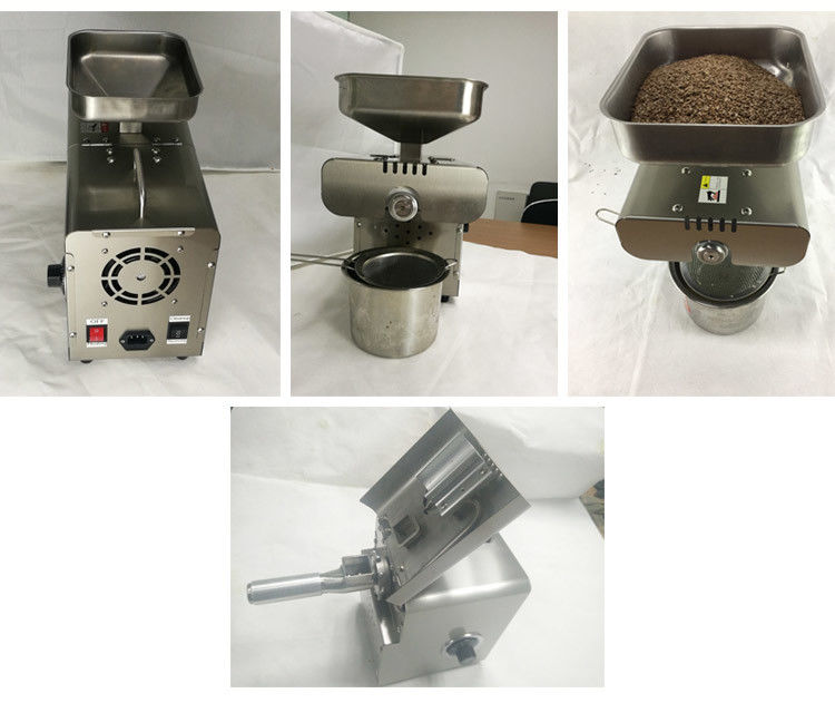 Easy Movable Domestic Oil Press Machine / Peanut Sunflower Oil Extraction Machine