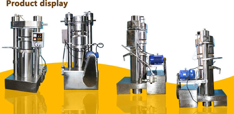 Simple Cold Press Oil Extraction Machine , Walnut Oil Press Machine Alloy Steel Material