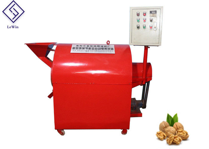 Big Capacity Peanut Roasting Machine Automatic Drum Roller Type For Oil Crops