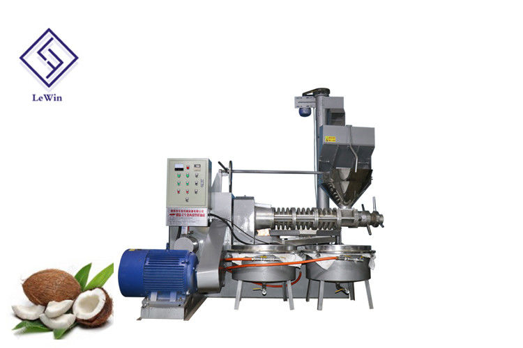 Spiral Coconut Oil Presser Industrial Oil Press Machine 220 - 450 Kg/H Capacity