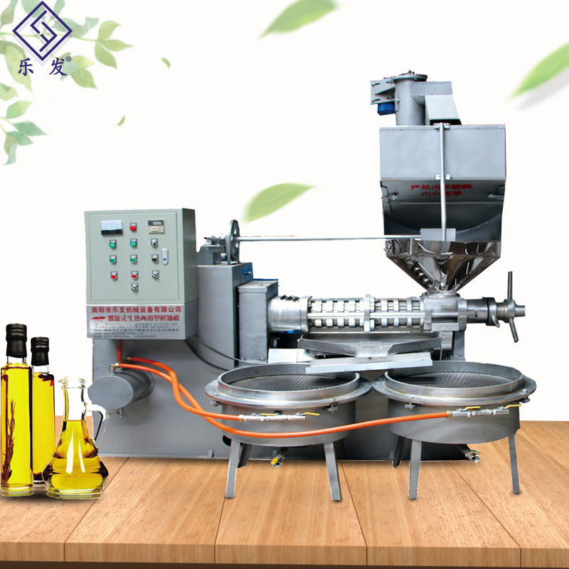15kw Power Screw Type Press Machine / Hot Press Oil Expeller Machine 120 - 160kg/H Capacity