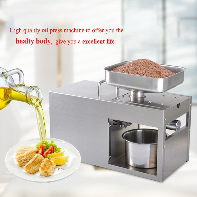 3-6 Kg/H Peanut Stainless steel Oil Press Machine For Home Use Fully Automatic