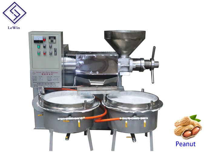 6YL-120 Model Screw Type Press Machine Cold Press Oil Extractor With Oil Filter