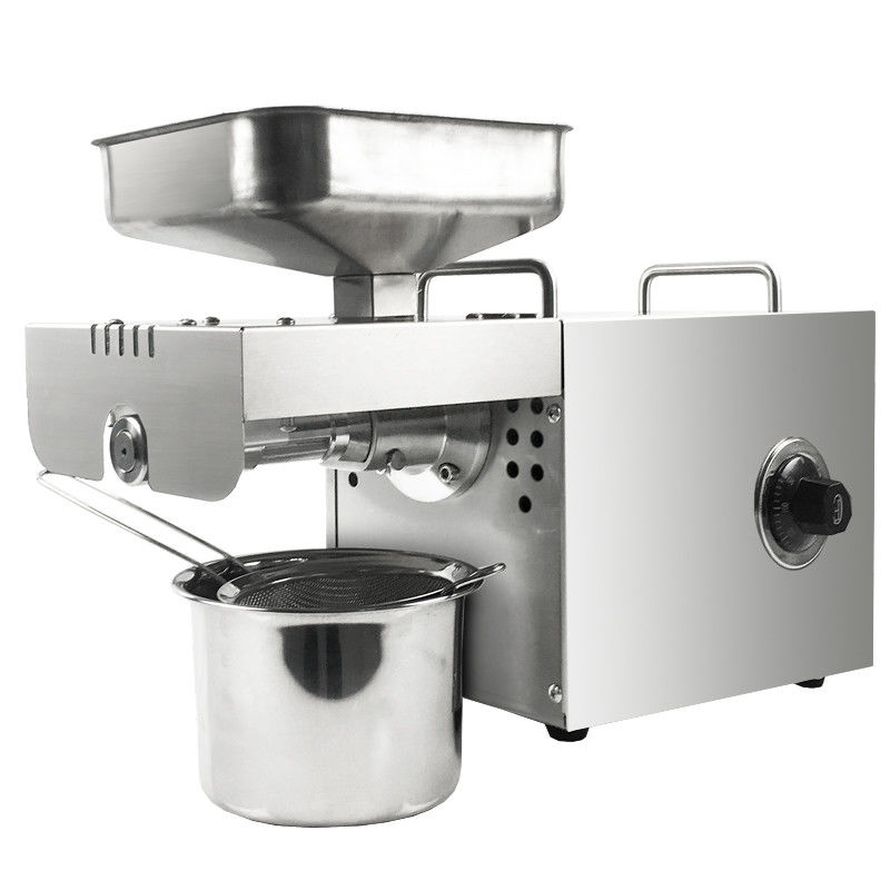 Stainless Steel Casing Mini Oil Press Home Oil Expeller For Making Edible Oil