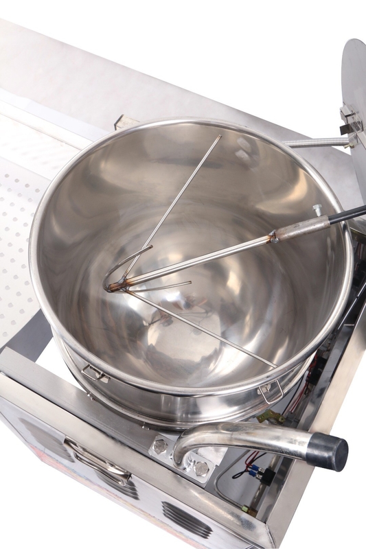 Gas Heating Spherical Popcorn Making Machine 50w With Full Stainless Steel