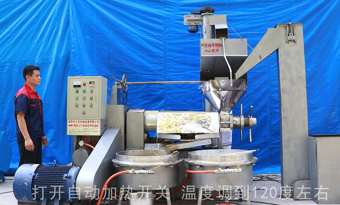 Coconut Oil Pressed Sunflower Oil Extraction Machine 30 Kw With Filter System
