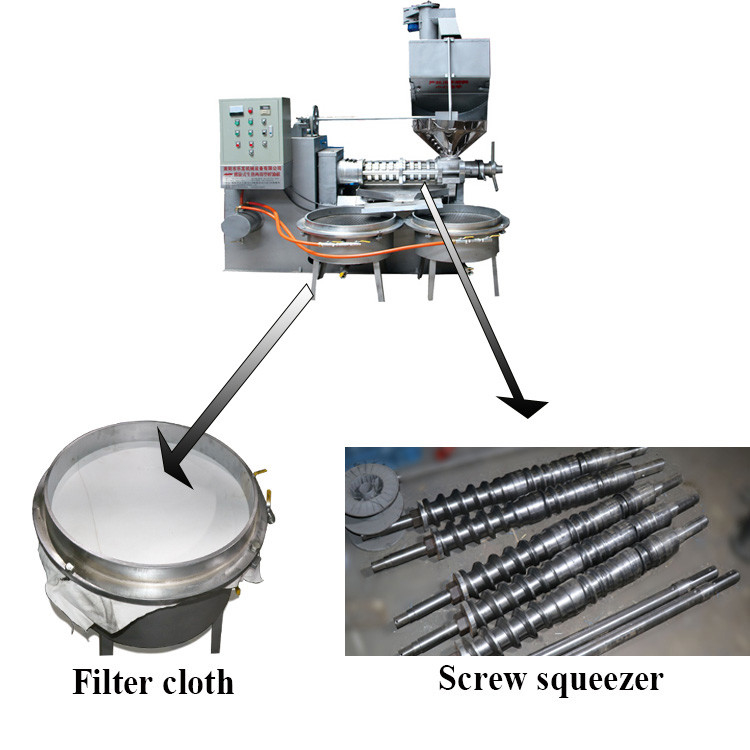 30 Kw Corn Oil Press Making Machine 500 Kg / H Vegetable Oil Automatic Spiral